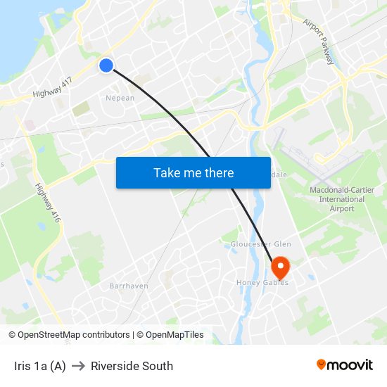 Iris 1a (A) to Riverside South map