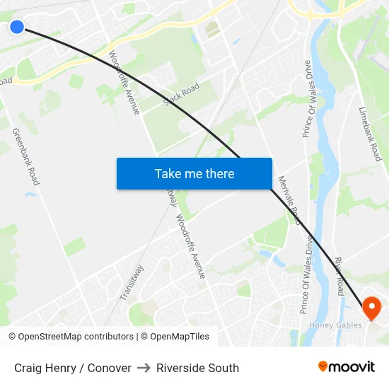 Craig Henry / Conover to Riverside South map