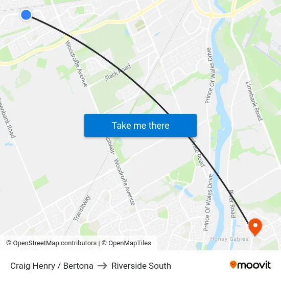 Craig Henry / Bertona to Riverside South map