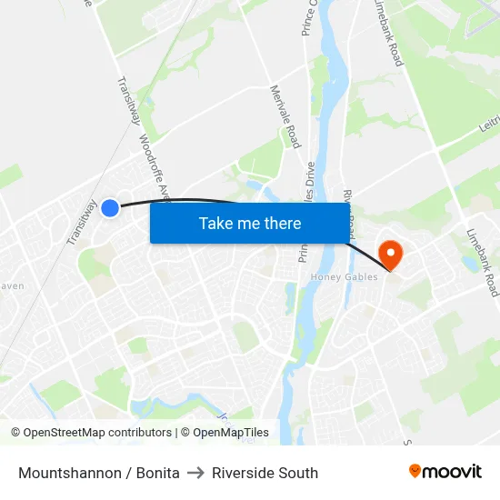 Mountshannon / Bonita to Riverside South map