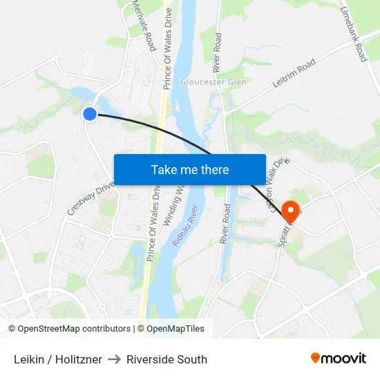 Leikin / Holitzner to Riverside South map