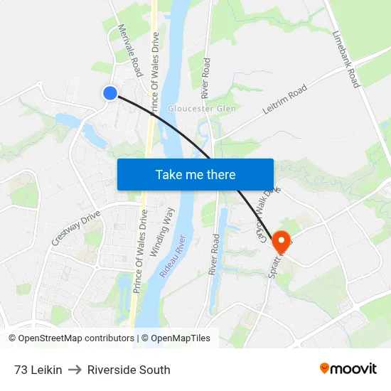 73 Leikin to Riverside South map