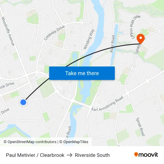 Paul Metivier / Clearbrook to Riverside South map