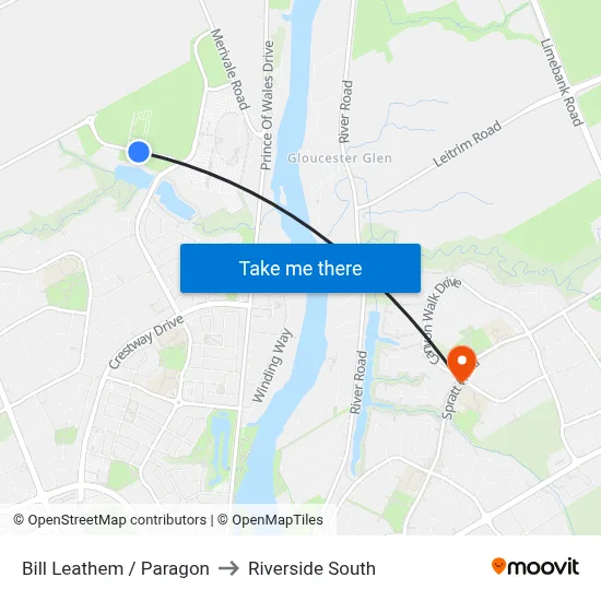 Bill Leathem / Paragon to Riverside South map