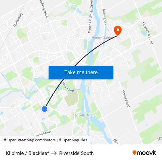 Kilbirnie / Blackleaf to Riverside South map
