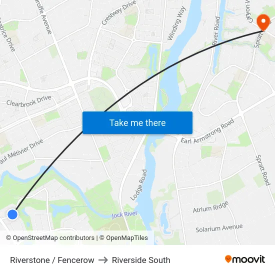 Riverstone / Fencerow to Riverside South map