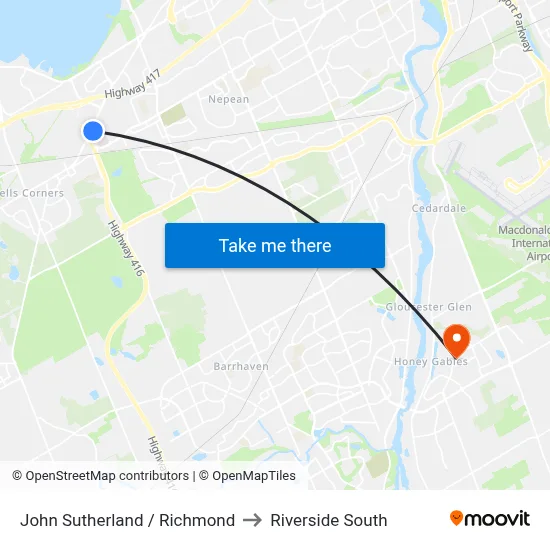 John Sutherland / Richmond to Riverside South map