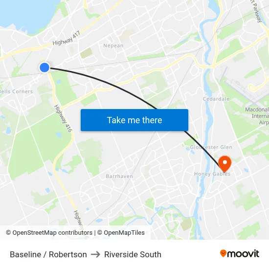 Baseline / Robertson to Riverside South map