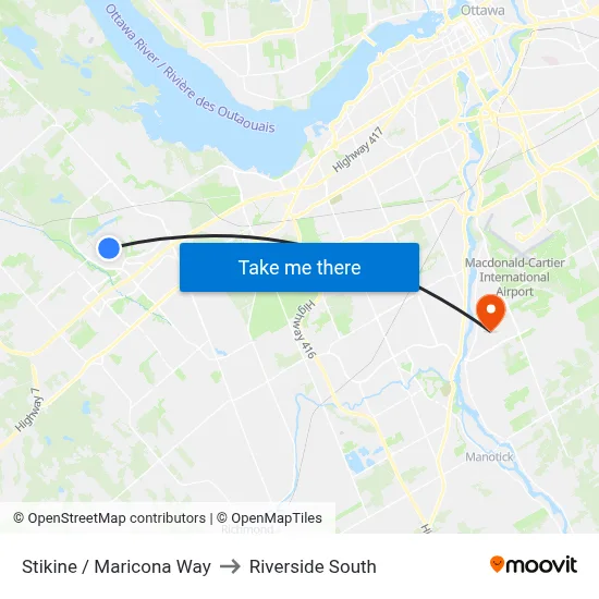 Stikine / Maricona Way to Riverside South map