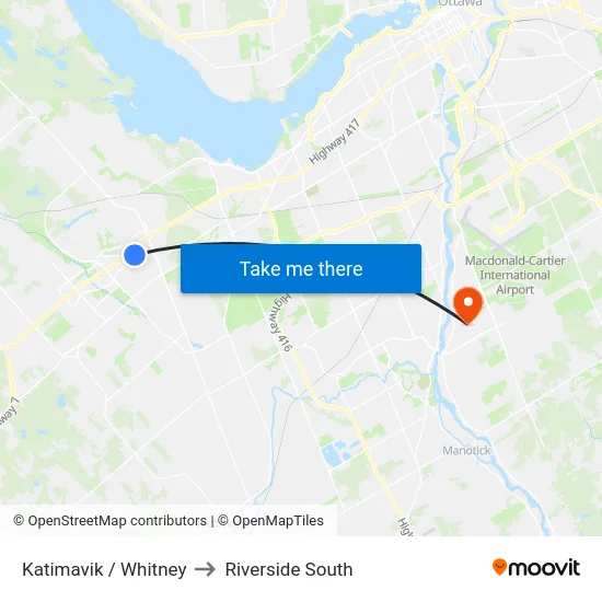 Katimavik / Whitney to Riverside South map