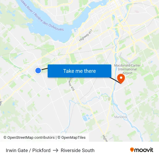 Irwin Gate / Pickford to Riverside South map