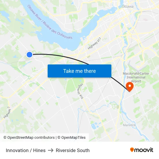 Innovation / Hines to Riverside South map
