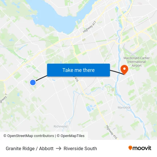 Granite Ridge / Abbott to Riverside South map