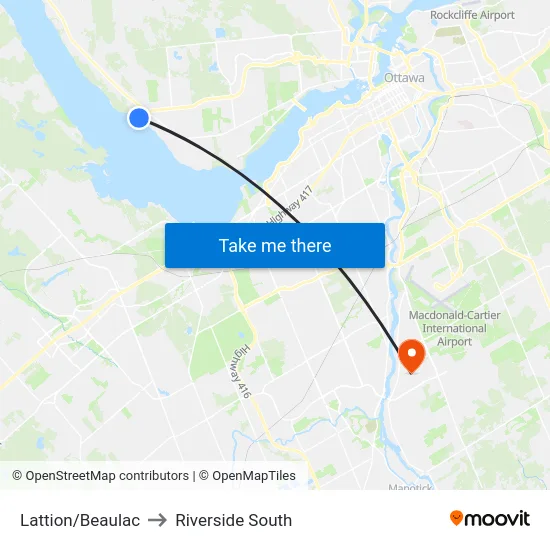 Lattion/Beaulac to Riverside South map