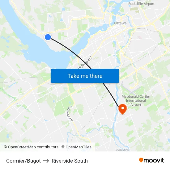 Cormier/Bagot to Riverside South map