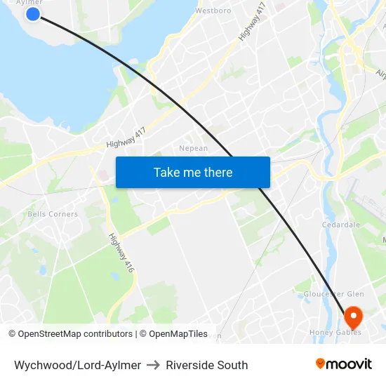 Wychwood/Lord-Aylmer to Riverside South map