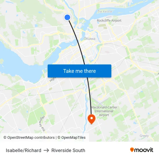 Isabelle/Richard to Riverside South map