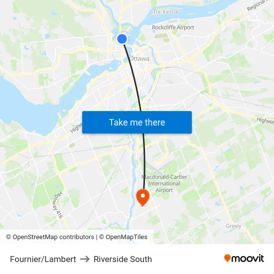 Fournier/Lambert to Riverside South map