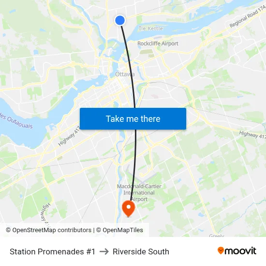 Station Promenades #1 to Riverside South map