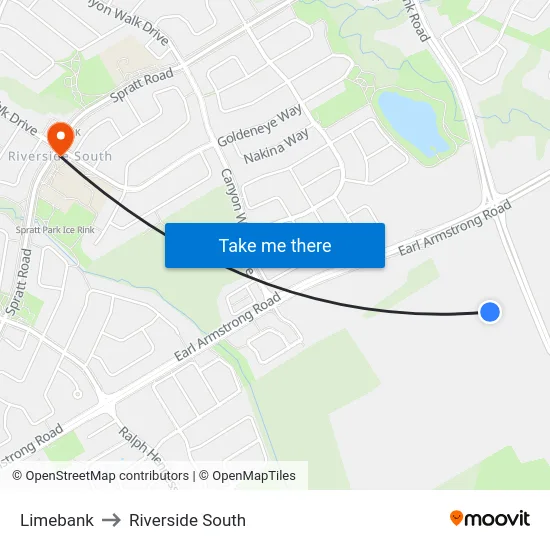 Limebank to Riverside South map