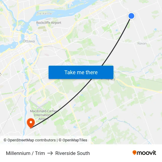 Millennium / Trim to Riverside South map