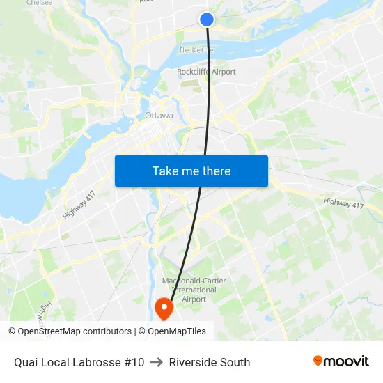 Quai Local Labrosse #10 to Riverside South map