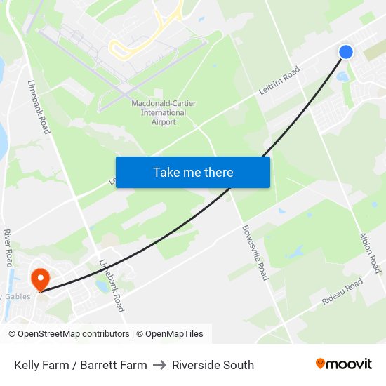 Kelly Farm / Barrett Farm to Riverside South map