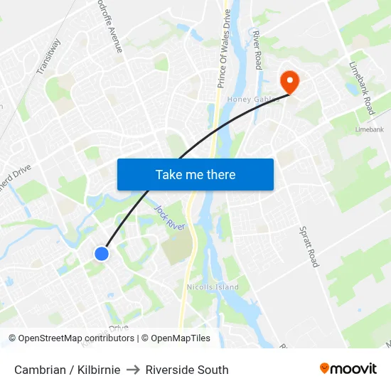 Cambrian / Kilbirnie to Riverside South map
