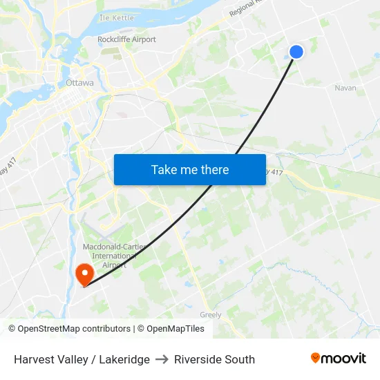 Harvest Valley / Lakeridge to Riverside South map