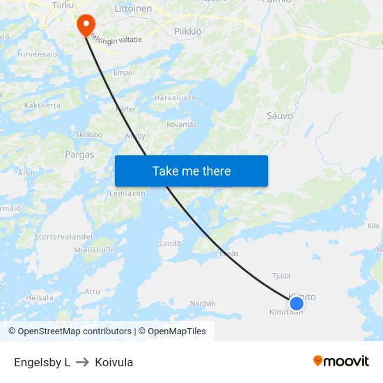Engelsby L to Koivula map