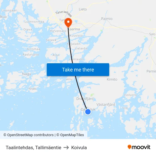 Taalintehdas, Tallimäentie to Koivula map