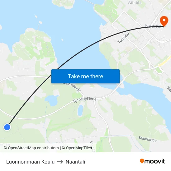 Luonnonmaan Koulu to Naantali map