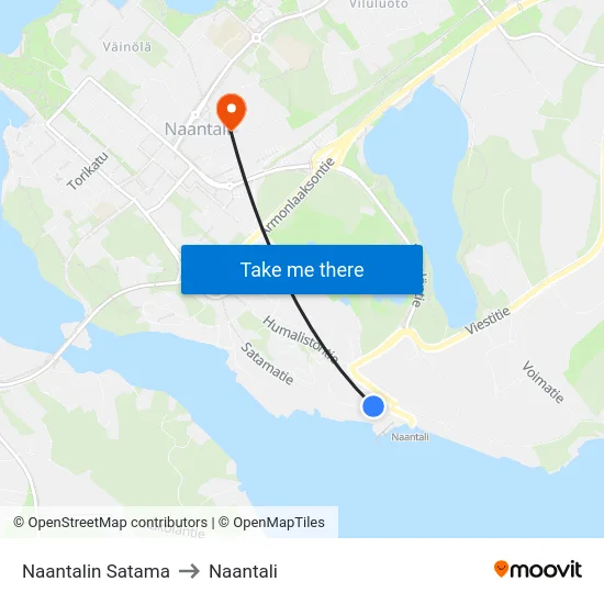 Naantalin Satama to Naantali map