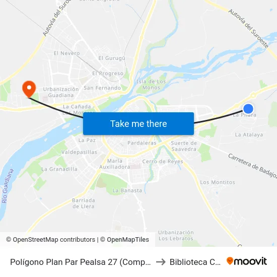 Polígono Plan Par Pealsa 27 (Complejo Pealsa) to Biblioteca Central map