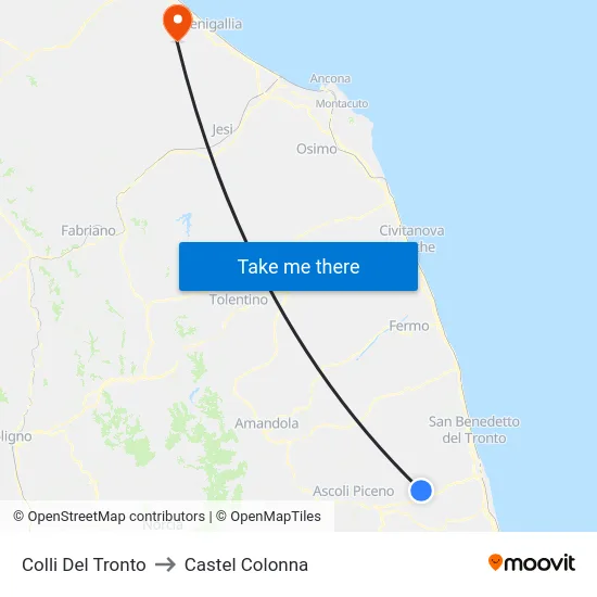 Colli Del Tronto to Castel Colonna map