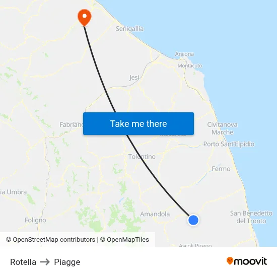 Rotella to Piagge map