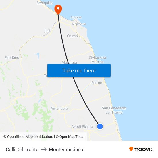 Colli Del Tronto to Montemarciano map