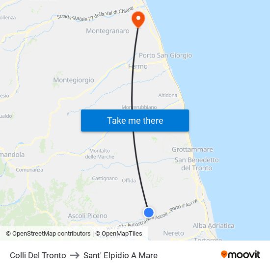 Colli Del Tronto to Sant' Elpidio A Mare map
