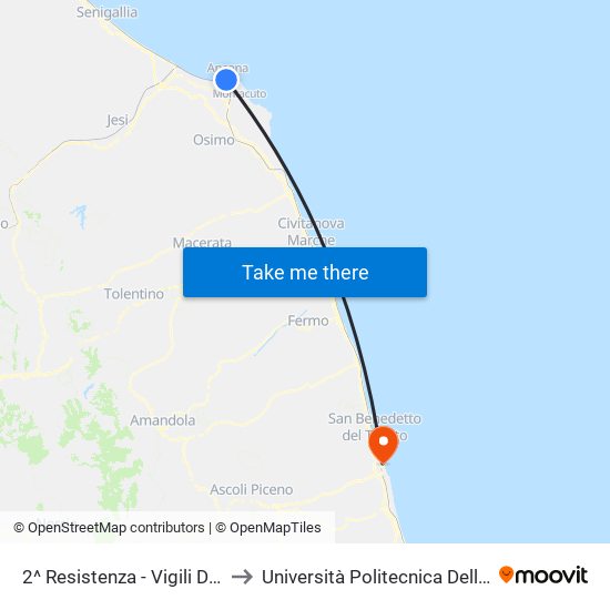 2^ Resistenza - Vigili Del Fuoco to Università Politecnica Delle Marche map