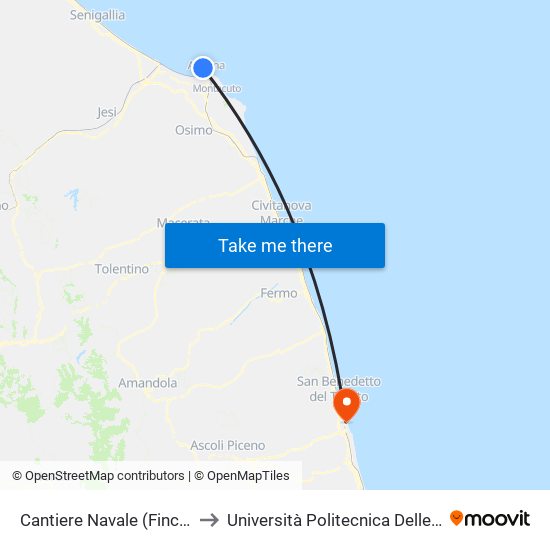 Cantiere Navale (Fincantieri) to Università Politecnica Delle Marche map