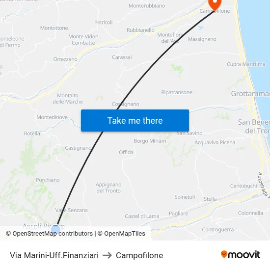 Marini Street-Financial Offices to Campofilone map