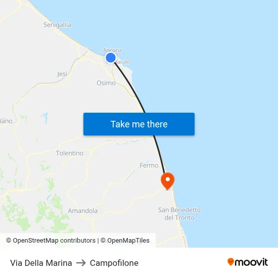 Marina Street to Campofilone map