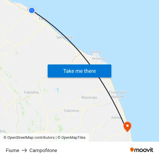 River to Campofilone map