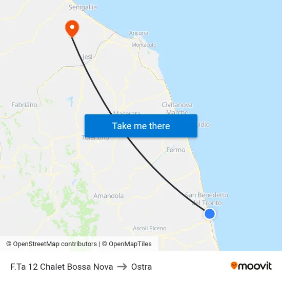 Stop 12 Bossa Nova Beach Club to Ostra map