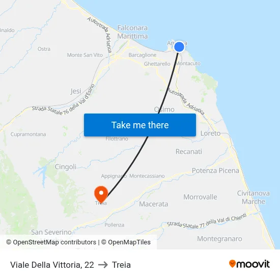 Victory Avenue, 22 to Treia map