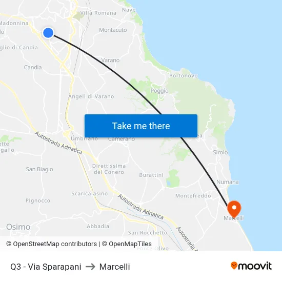 Q3 - Sparapani Street to Marcelli map