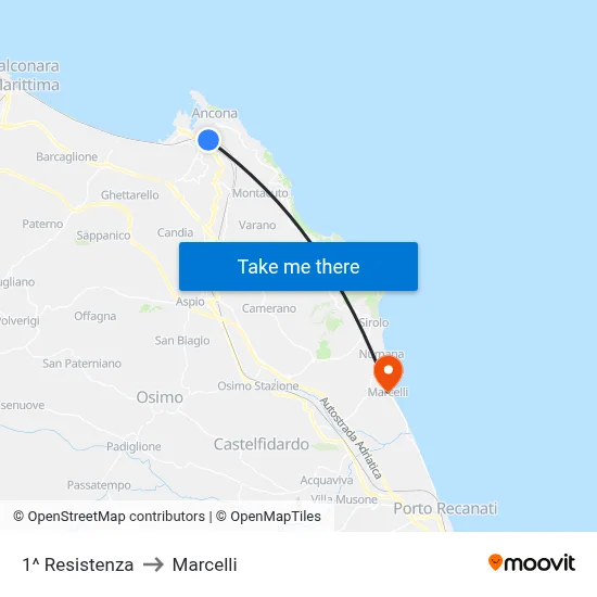 1st Resistance to Marcelli map