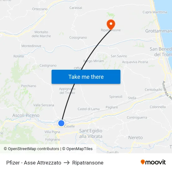 Pfizer - Equipment Axis to Ripatransone map