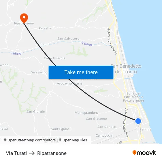 Turati Street to Ripatransone map