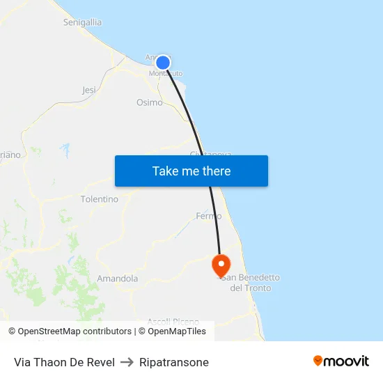 Thaon De Revel Street to Ripatransone map
